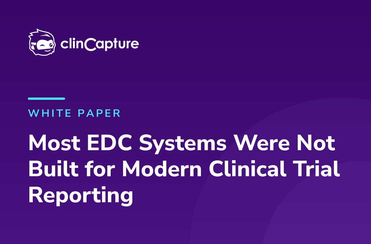 ClinCapture Captivate EDC reporting flexibility white paper cover